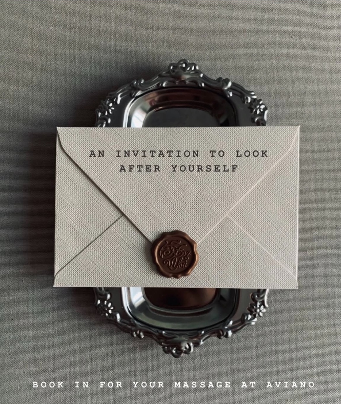 An invitation to look after yourself — book in for your massage at Aviano